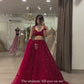 Heavy Flair Crop Top Red Lehenga Choli With Dupatta